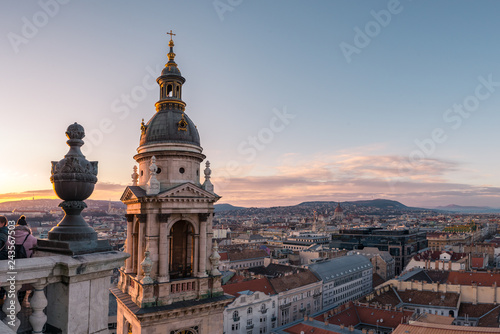 View from the top of St. Stephen's Basilica in Budapest