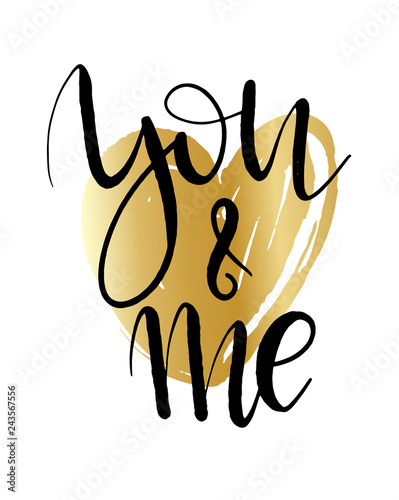 Modern calligrathy for Valentines day