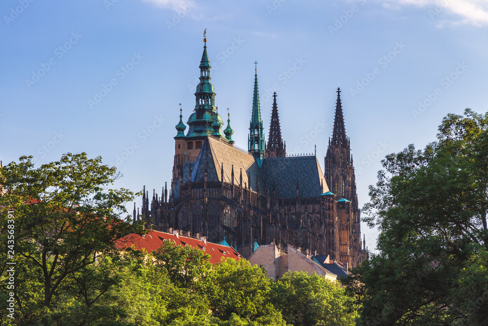 Spring day in the city, Prague, Czech Republic