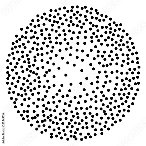 Background with random dark spots. Elegant pattern with black polka dots