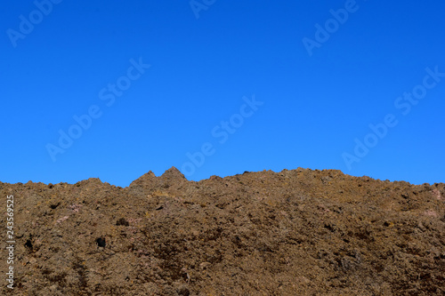 Fresh Clean Topsoil Dirt Hill for Organic Gardening and Landscaping Blue Sky Type Area