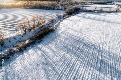 Wallpaper Mural 冬の北海道の空撮 Torontodigital.ca