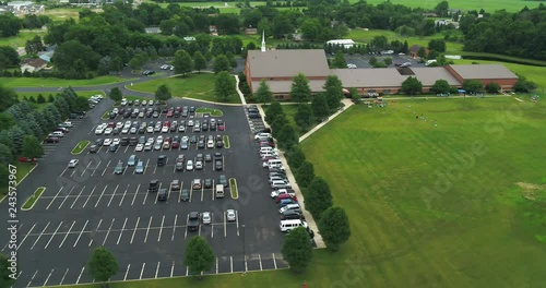 VBS games at a church photo