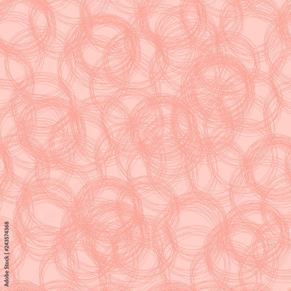 Fototapeta premium Vector Doodle Living Color Background, Seamless Pattern, Color Trent of 2019 Year.