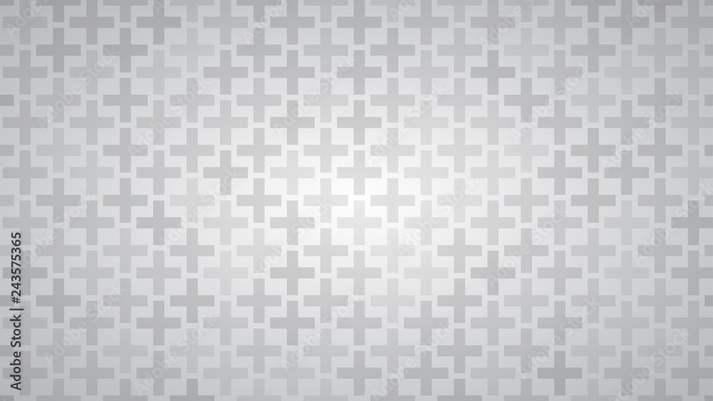Abstract background of crosses in shades of gray colors