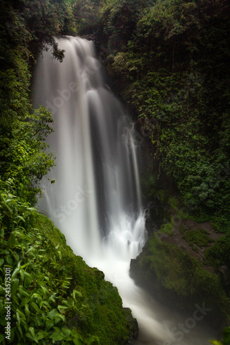 waterfall in forest peguche