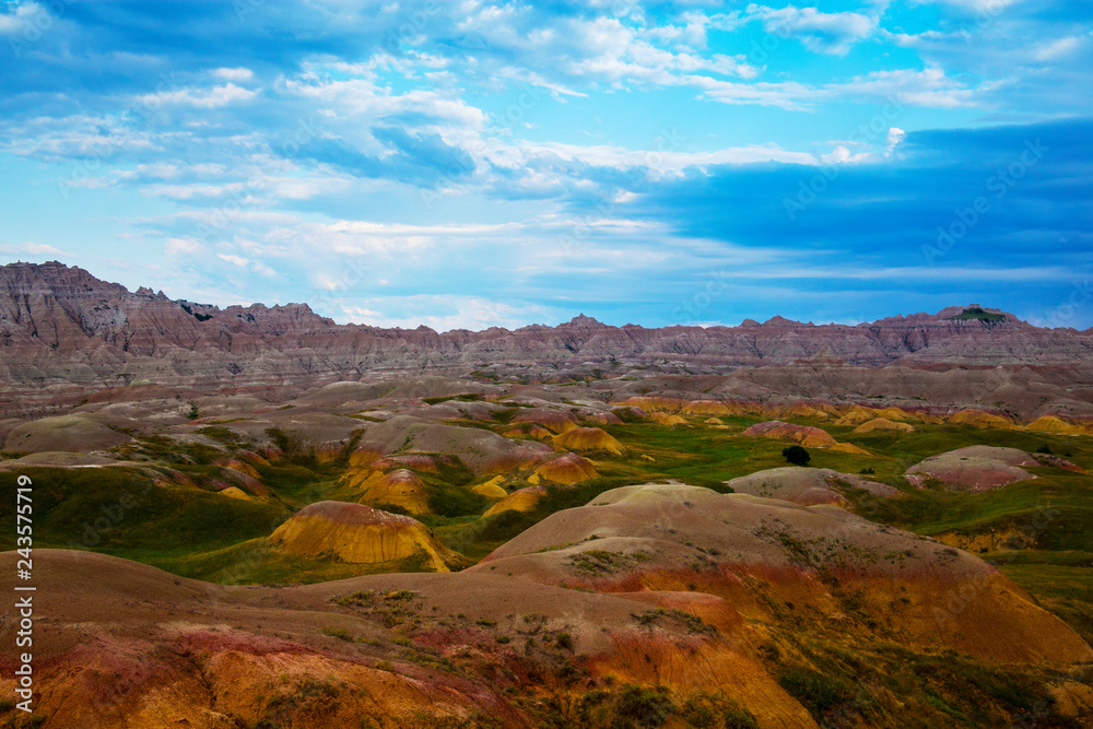 Eroding textures of the Badlands National Park South Dakota