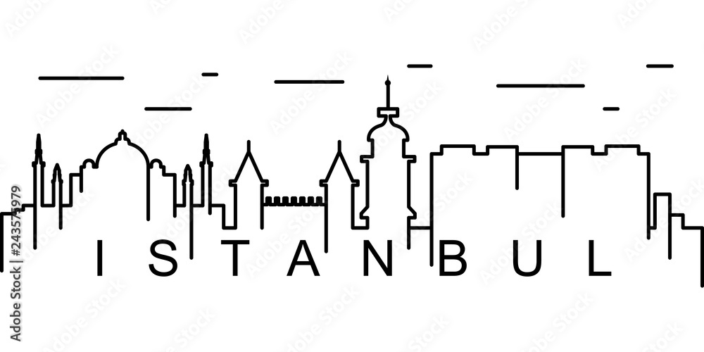 Istanbul outline icon. Can be used for web, logo, mobile app, UI, UX