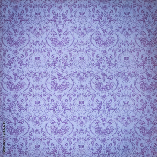 Floral Romantic Background, Lavender Flowers on the Lavender Background