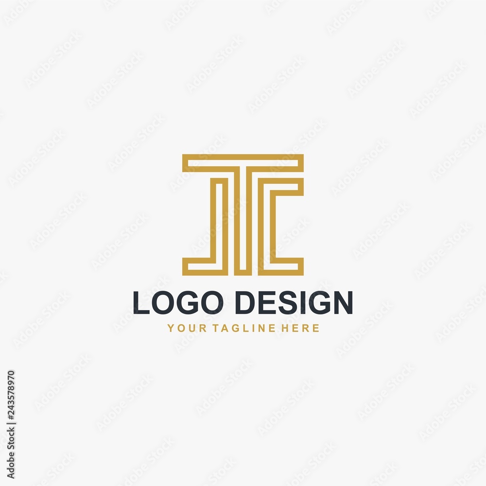 Letter J monogram logo design vector Letter J monogram logo design vector