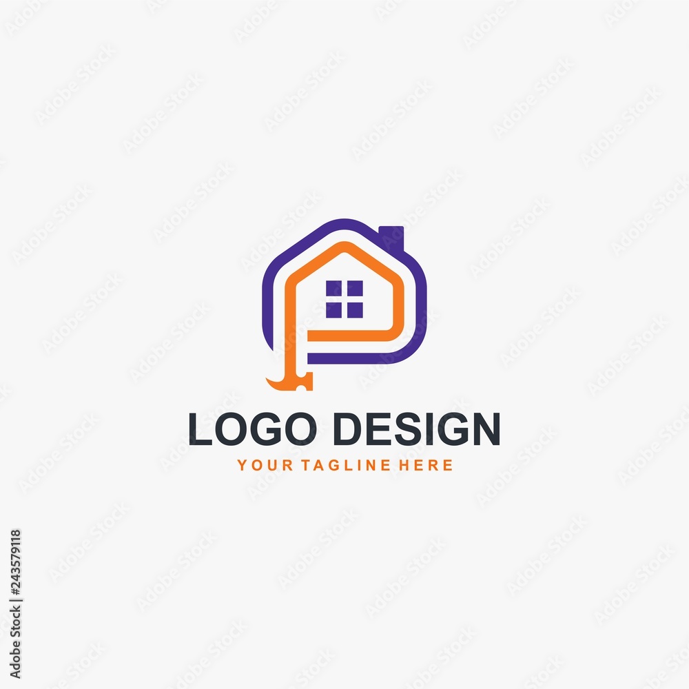 Home builder logo design vector Home builder logo design vector