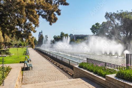 Aviation Square (Plaza a la Aviacion) fountain - Santiago, Chile photo