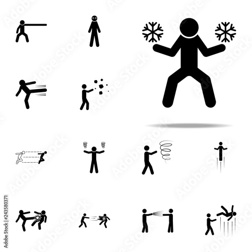 super hero freeze icon. special human powerful icons universal set for web and mobile