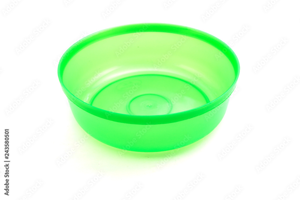 water plastic bowl on white background water plastic bowl on white background