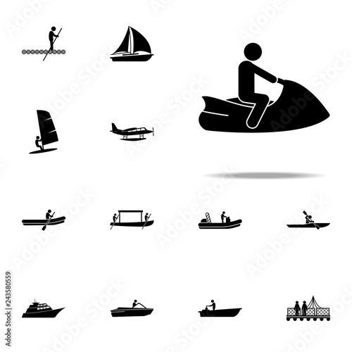 jet, motorboat icon. water transportation icons universal set for web and mobile