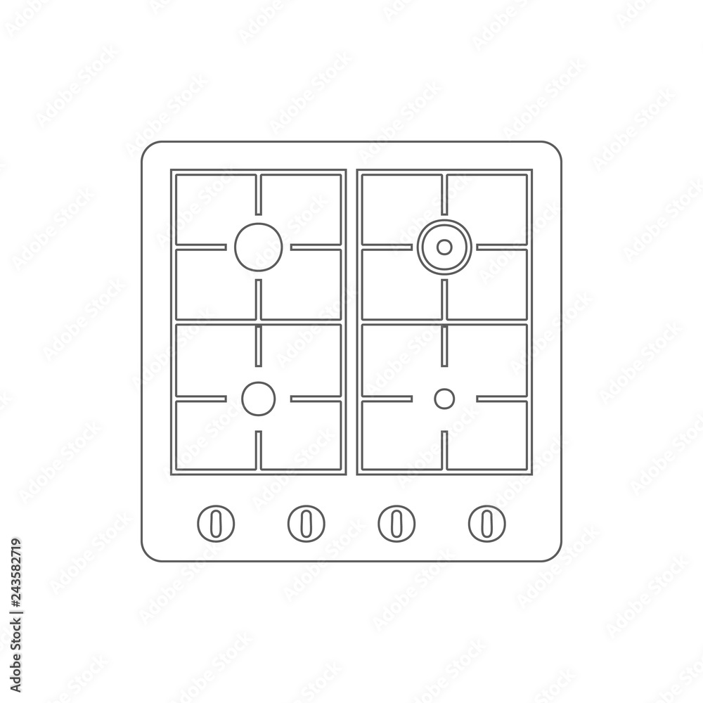 gas stove icon. Element of Electro for mobile concept and web apps icon. Thin line icon for website design and development, app development gas stove icon. Element of Electro for mobile concept and web apps icon. Thin line icon for website design and development, app development