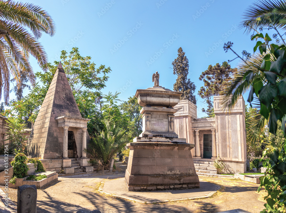 Egyptian style Tomb at Santiago Cemetery - Santiago, Chile