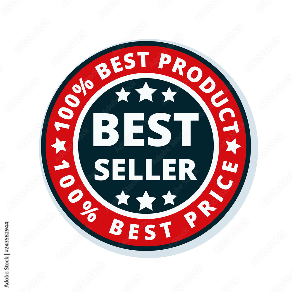 Best Seller label illustration Best Seller label illustration