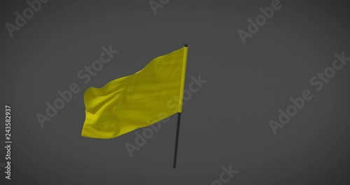 Racing flags - Yellow flag looping animation with alpha mask