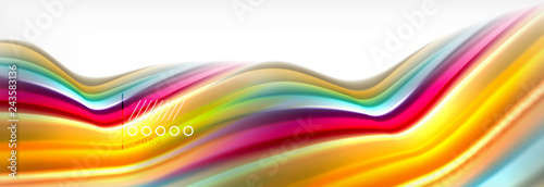 Smooth liquid blur wave background, color flow concept, illustration