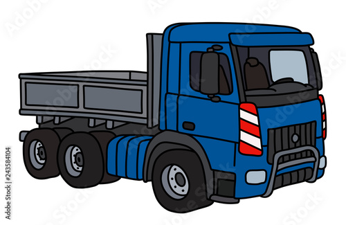The blue lorry truck
