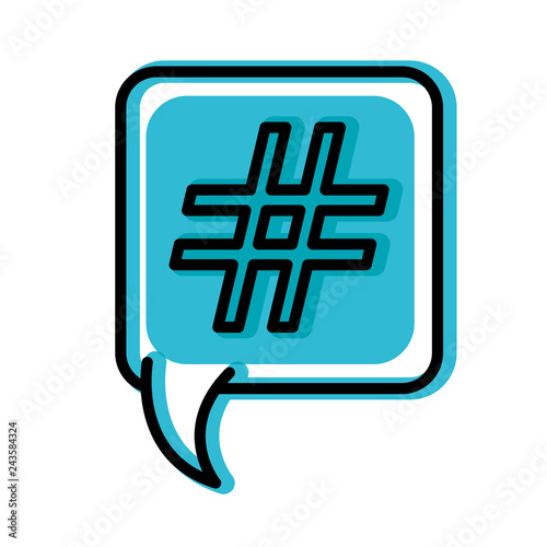 speech bubble with numeral isolated icon