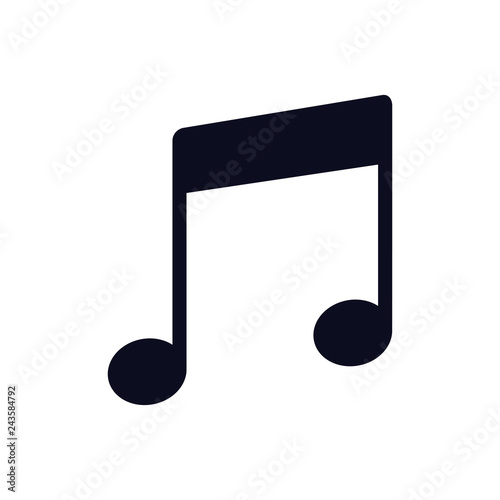 musical note isolated icon