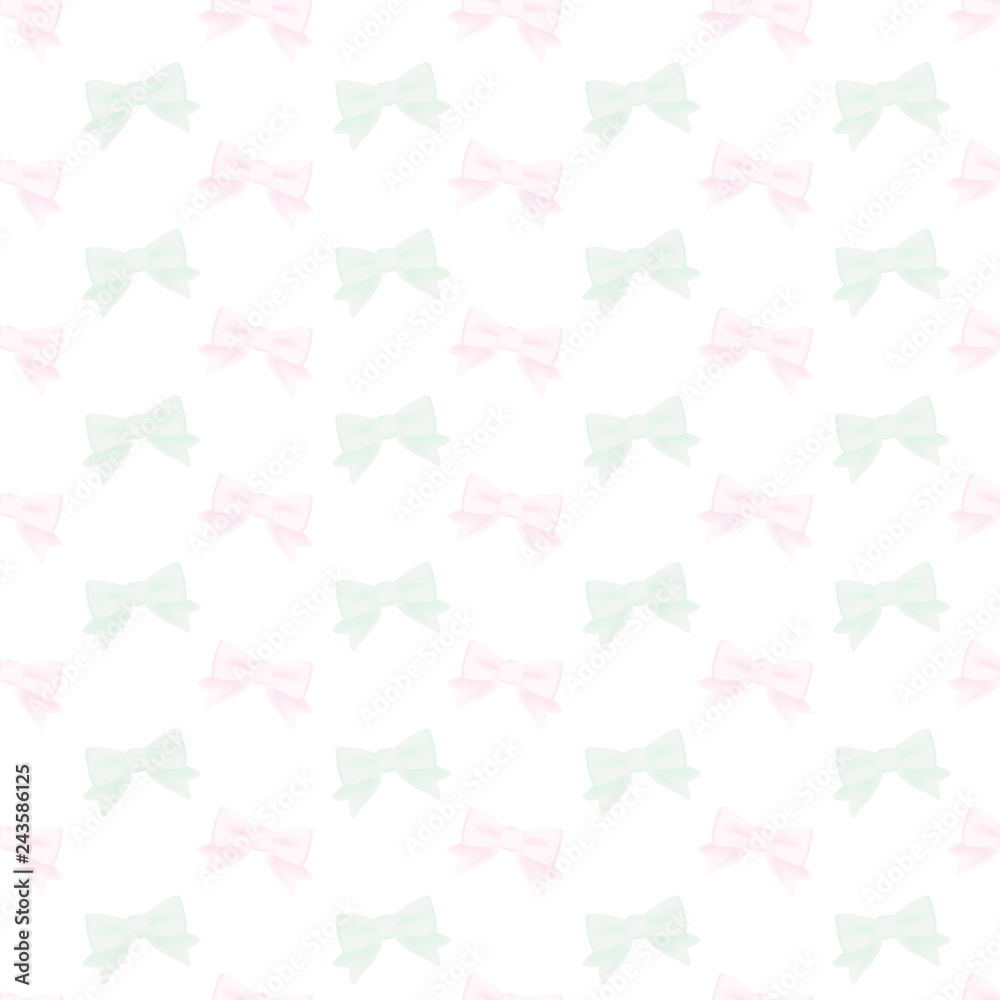 Pastel Bow Ribbon Seamless Pattern Pastel Bow Ribbon Seamless Pattern