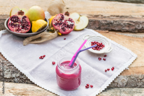 Fuzzy Drink Extract Vegetables and fruits with pomegranate, lemon and apple
