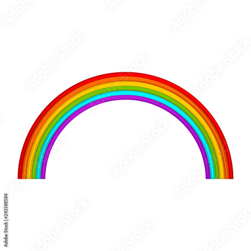 Isolated colorful rainbow icon. Vector illustration design