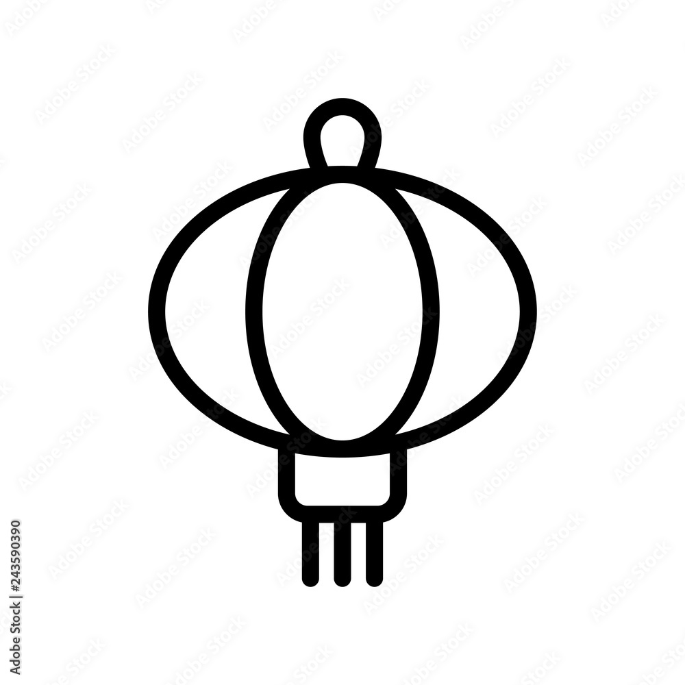 Obraz premium Lampion icon