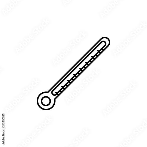 mercury thermometer icon. Element of medicine for mobile concept and web apps illustration. Thin color line icon for website design and development, app development © Jamila