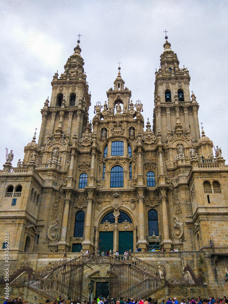 Cathedral of Santiago de Compostela (Catedral de Santiago de Compostela), Galicia, Spain. Camino de Santiago
