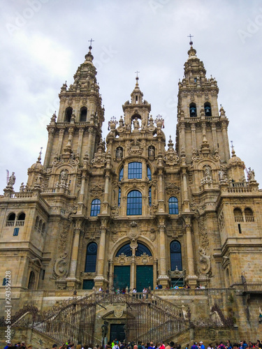 Cathedral of Santiago de Compostela (Catedral de Santiago de Compostela), Galicia, Spain. Camino de Santiago