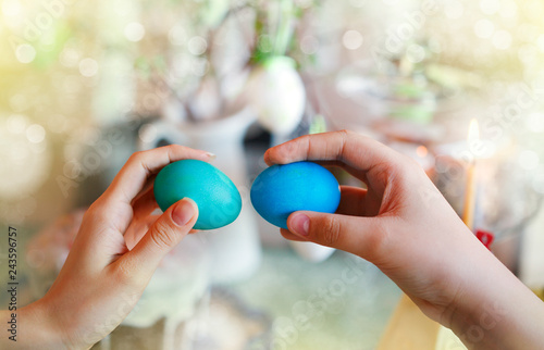Photography Beating of easter eggs