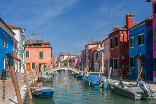 Colorful houses in Burano  Venice