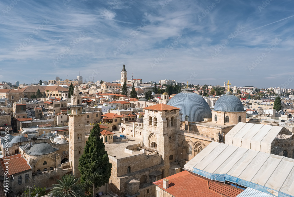 Top view of Jerusalem old city