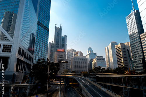 Modern Office Buildings in Hong Kong © joeycheung
