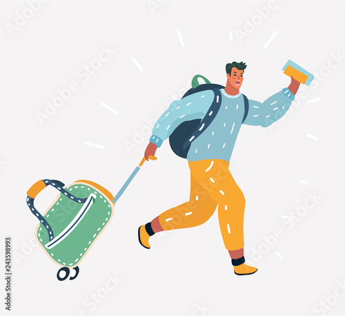 Businessman travel concept.