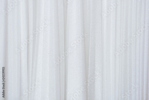 White cloth background abstract with soft waves. Copy spase