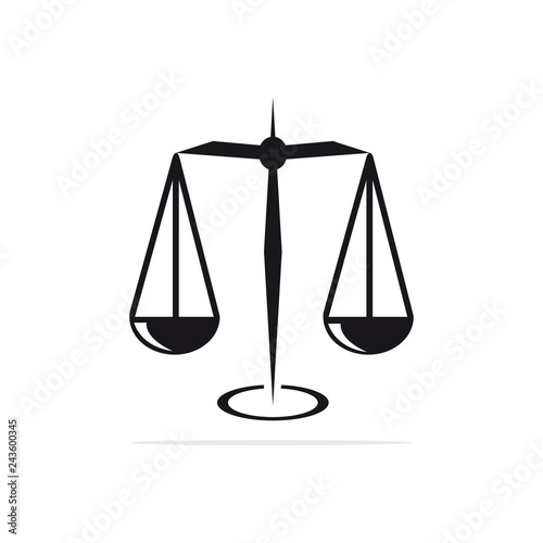 Scales icon. Vector concept illustration for design.
