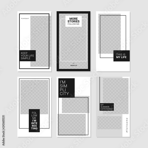 Editable commercial instagram stories template 