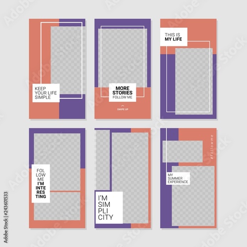 Editable commercial instagram stories template 