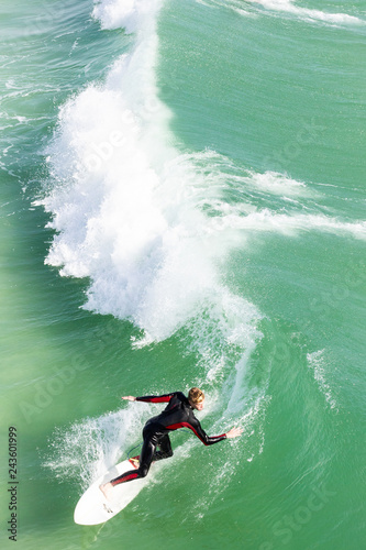 Photography Surfer on a Wave