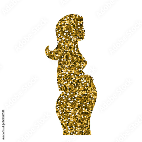 Icon of a pregnant girl.