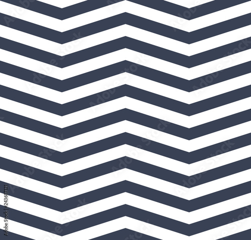 Blue white chevron zigzag seamless pattern. EPS 10