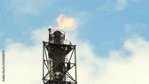 refinery fire gas torch