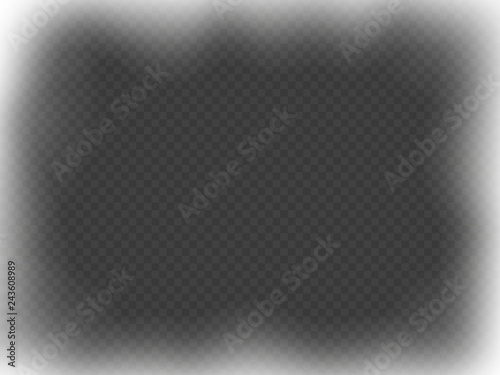 Christmas white frame effect overlay on transparent babkground. EPS 10