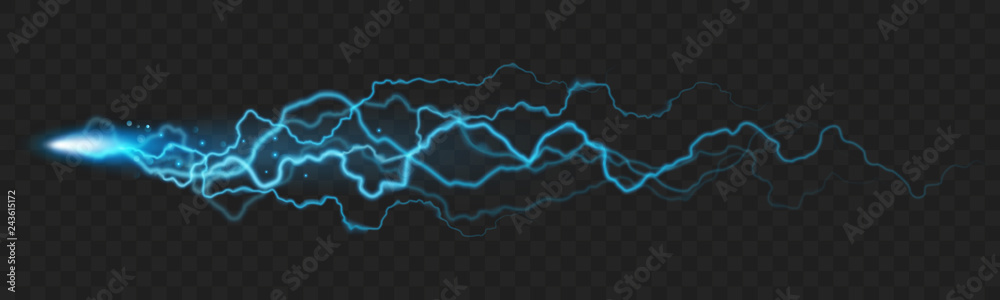 Abstract effect nature force of lightning powerful charge. EPS 10