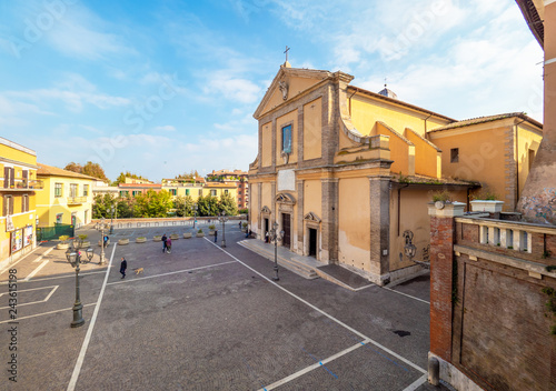 Monterotondo (Italy) - A city in metropolitan area of Rome, on the Sabina countryside hills. Here a view of nice historical center.